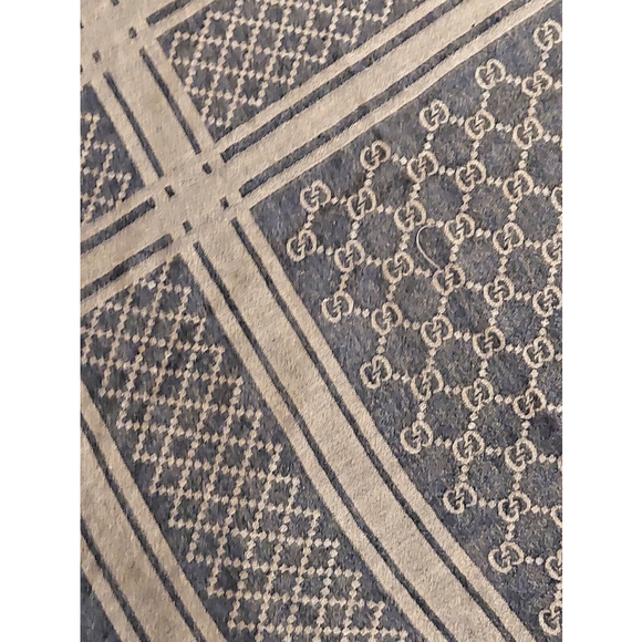 Gucci Brown & Beige GG Logo Print Wrap Shawl Scarf Pre-owned - Picture 15 of 16